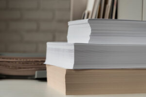 Different types of paper stack