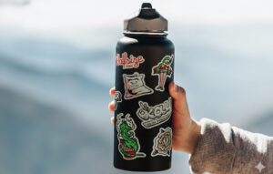 Stickers on Bottle