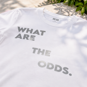 White Colour Reflective Print T-Shirts