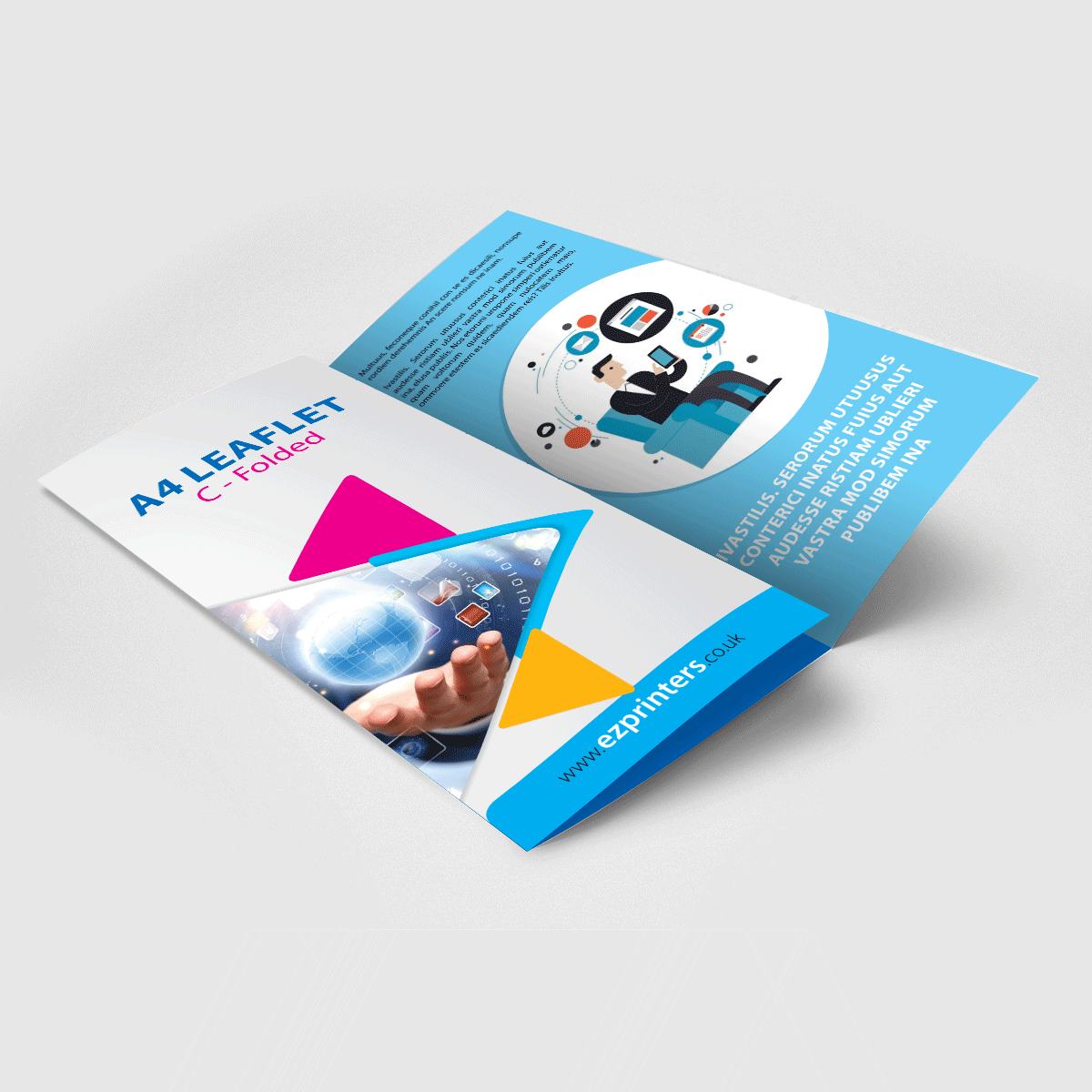 Folded Flyers And Leaflets Printing Ez Printers