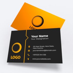 Matte front only double sided business card